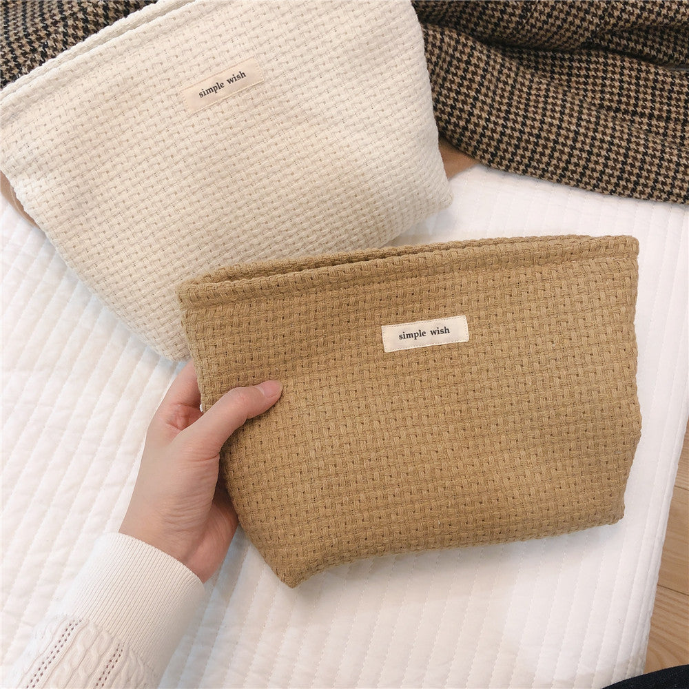 130 Knitted Style Makeup Handy Carrying Bag Large Capacity Toiletries Organizer Bag Cosmetic Storage Pouch for Travel 130 Knitted Style Makeup Handy Carrying Bag Large Capacity Toiletries Organizer Bag Cosmetic Storage Pouch for Travel